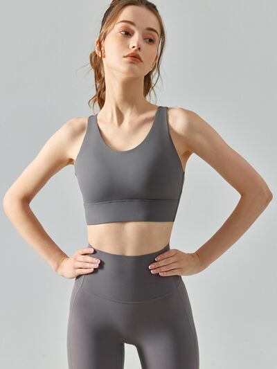 Explore More Collection - Round Neck Racerback Active Bra