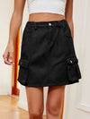 Explore More Collection - High Waist Denim Skirt