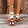 Explore More Collection - Animal Print Open Toe Sandals