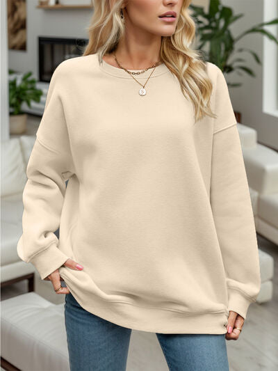 Explore More Collection - Round Neck Long Sleeve Sweatshirt