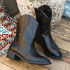 Explore More Collection - PU Leather Block Heel Boots