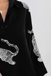 Explore More Collection - Tiger Pattern Button Up Long Sleeve Shirt