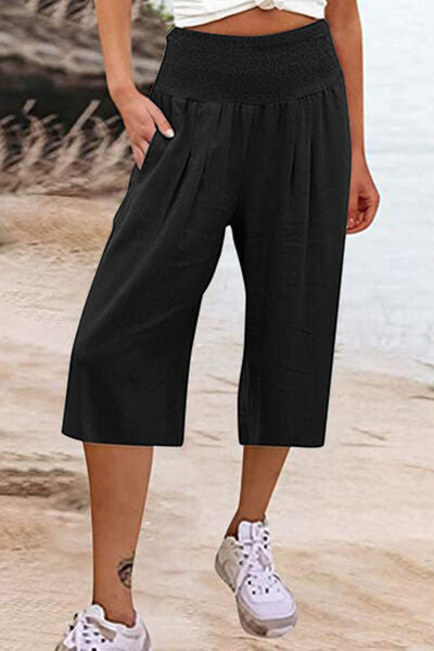 Explore More Collection - Pocketed High Waist Pants