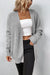 Explore More Collection - Open Front Dropped Shoulder Cardigan