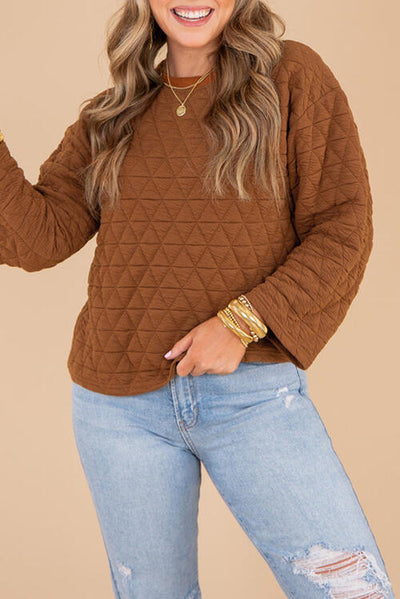 Explore More Collection - Long Sleeve Round Neck Top