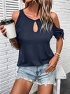 Explore More Collection - Keyhole Cold Shoulder T-Shirt