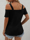 Explore More Collection - Double Spaghetti Straps Short Sleeve T-Shirt