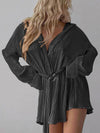 Explore More Collection - Button Up Dropped Shoulder Shirt Dress