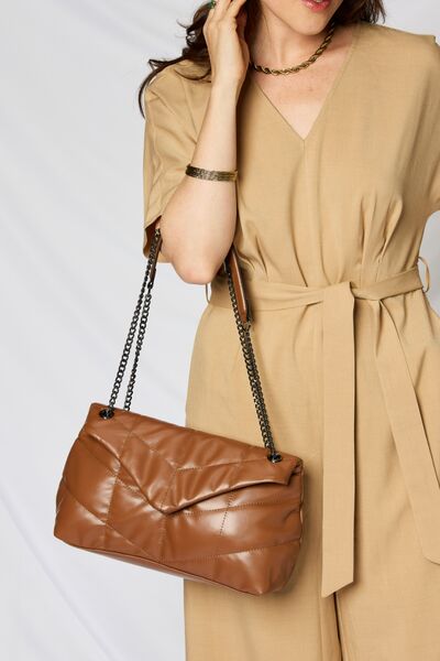 Explore More Collection - Leather Chain Handbag