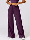 Explore More Collection - Drawstring High Waist Active Pants