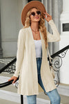 Explore More Collection - Open Front Long Sleeve Cardigan