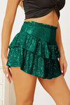 Explore More Collection - Sequin Layered Mini Skirt