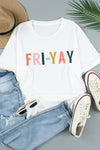 Explore More Collection - Letter Graphic Cuffed Tee