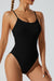 Explore More Collection - Scoop Neck Spaghetti Strap Active Bodysuit