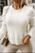 Explore More Collection - Decorative Button Round Neck Sweater