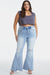 Explore More Collection - BAYEAS Full Size Distressed Raw Hem High Waist Flare Jeans