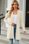 Explore More Collection - Open Front Long Sleeve Cardigan