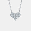 Explore More Collection - Moissanite 925 Sterling Silver Heart Necklace