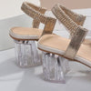 Explore More Collection - Butterfly Detail Open Toe Mid Heel Sandals