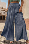 Explore More Collection - Printed Tied Wide Leg Pants