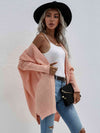 Explore More Collection - Waffle Knit Open Front Cardigan