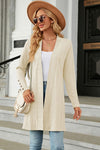 Explore More Collection - Open Front Long Sleeve Cardigan