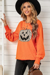 Explore More Collection - Leopard Jack-O-Lantern Sweatshirt