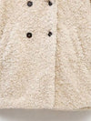Explore More Collection - Faux Fur Button Up Lapel Neck Coat