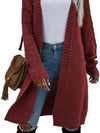 Explore More Collection - Open Front Long Sleeve Cardigan