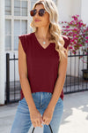 Explore More Collection - V-Neck Cap Sleeve Tank