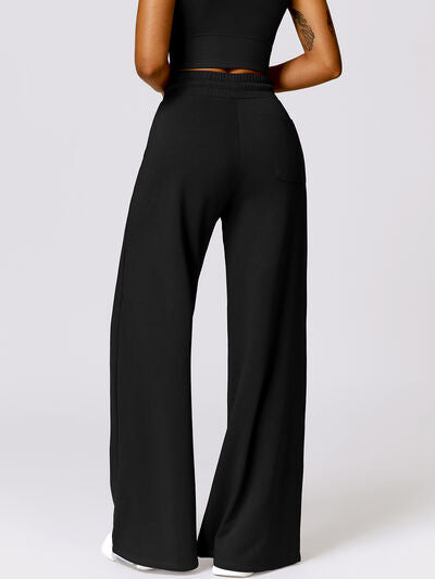 Explore More Collection - Drawstring High Waist Active Pants