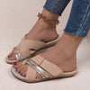 Explore More Collection - Crisscross PU Leather Open Toe Sandals