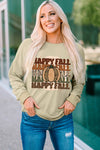 Explore More Collection - HAPPY FALL Pumpkin Dropped Shoulder Sweatshirt