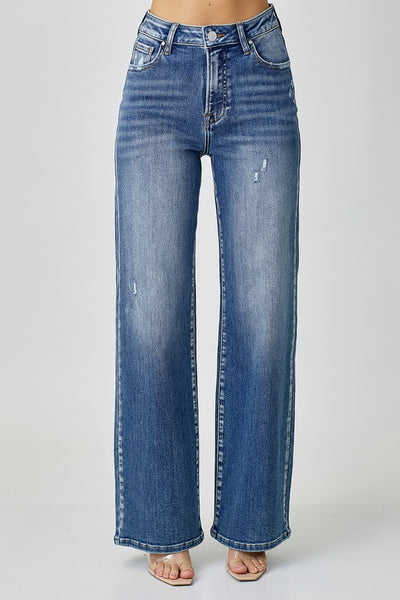 Explore More Collection - RISEN High Waist Wide Leg Jeans