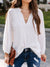 Explore More Collection - Ruched Notched Balloon Sleeve Blouse