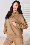 Explore More Collection - RISEN Drawstring Drop Shoulder Long Sleeve Hoodie