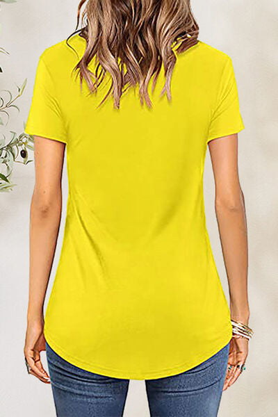 Explore More Collection - Crisscross Short Sleeve T-Shirt