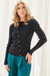 Explore More Collection - Faith Apparel Button Up Long Sleeve Knit Top