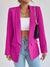 Explore More Collection - Shawl Collar Long Sleeve Blazer