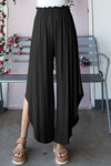 Explore More Collection - Heimish Full Size Frill Slit High Waist Wide Leg Pants